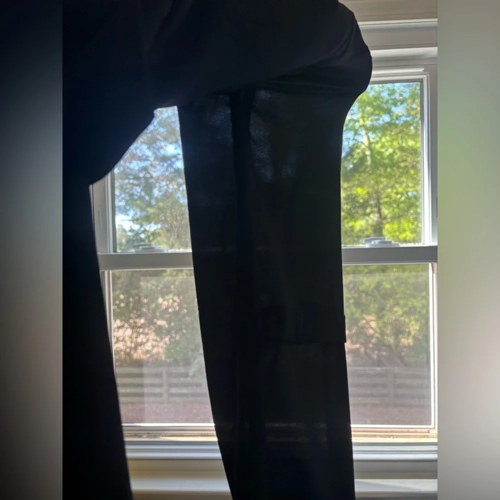 Aritzia Babaton Quincy flowy duster tie waist sheer jacket - Picture 9 of 14